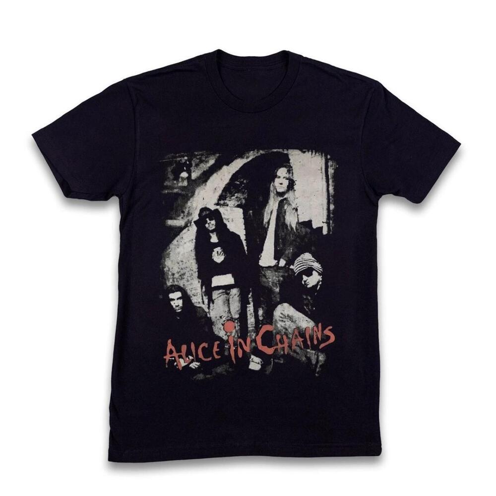 Alice In Chains Band Graphic Unisex Black Cotton T Shirt Reprint